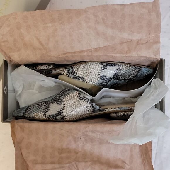 🔥Franco Sarto🔥 Bridget 2 Mules Multi Snake Blue Size 8 - Picture 9 of 10
